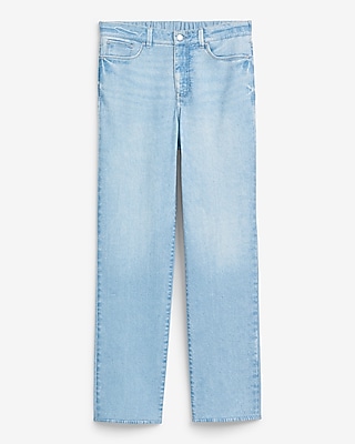 Straight Light Wash Flex Fleece Jeans
