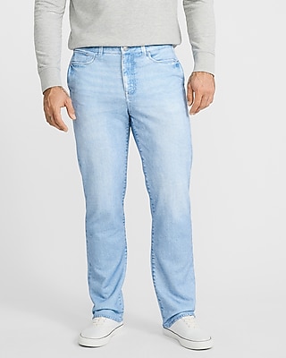 Straight Light Wash Flex Fleece Jeans