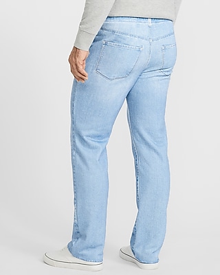 Straight Light Wash Flex Fleece Jeans