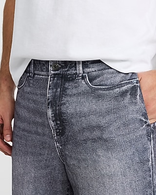 Straight Black Wash Flex Fleece Jeans