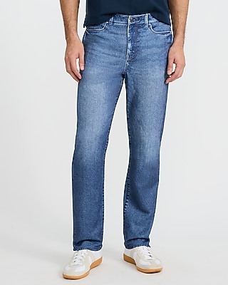 Straight Dark Wash Flex Fleece Jeans