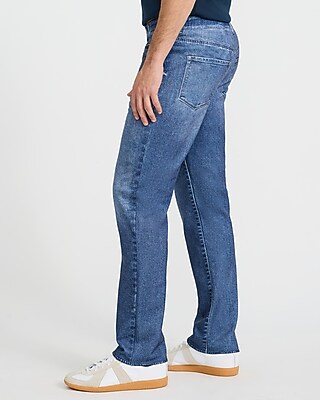 Straight Dark Wash Flex Fleece Jeans