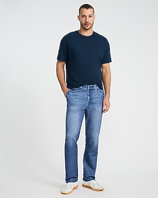 Straight Dark Wash Flex Fleece Jeans