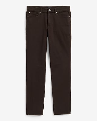 Slim Dark Brown 5 Pocket Express Traveler Pant