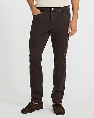 Slim Dark Brown 5 Pocket Express Traveler Pant