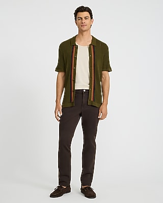 Slim Dark Brown 5 Pocket Express Traveler Pant