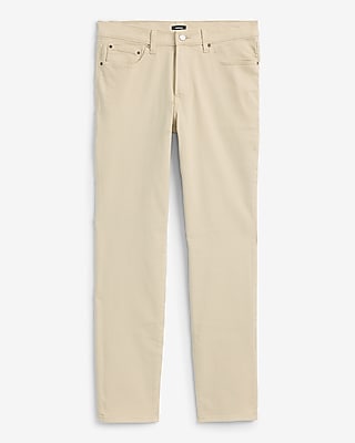 Slim Beige 5 Pocket Express Traveler Pant