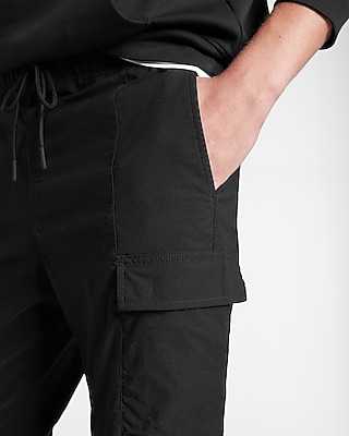 Solid Drawstring Cargo Pant