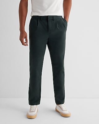Athletic Slim Pleated Hyper Stretch Modern Chino