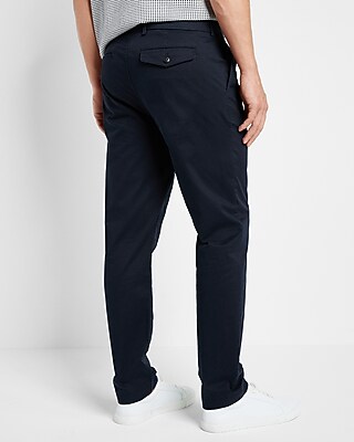 Athletic Slim Pleated Hyper Stretch Modern Chino