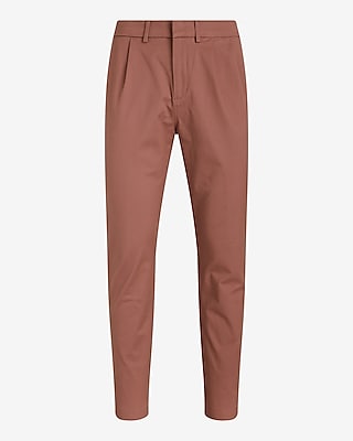 Athletic Slim Pleated Hyper Stretch Modern Chino