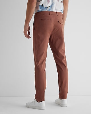 Athletic Slim Pleated Hyper Stretch Modern Chino