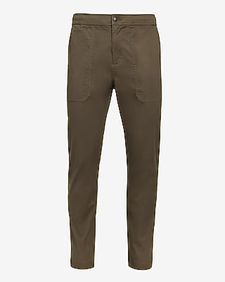 Slim Elastic Waist Pull On Chino | Express