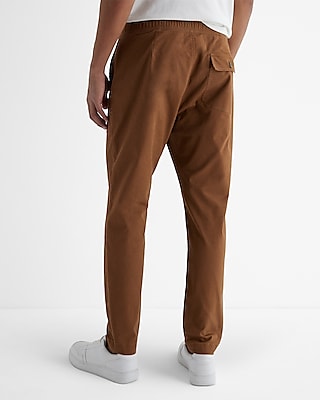 Slim Elastic Waist Pull On Chino