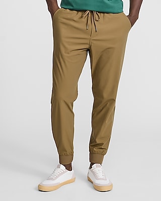 Linen-blend Drawstring Elastic Waist Pant | Express