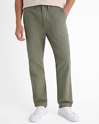 green extended pocket utility pant