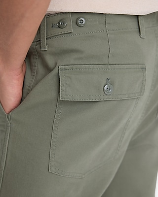 Green Extended Pocket Utility Pant