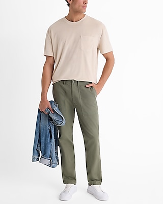 Green Extended Pocket Utility Pant