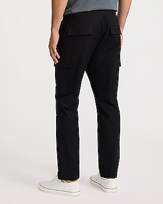 Drawstring Elastic Waist Cargo Pant
