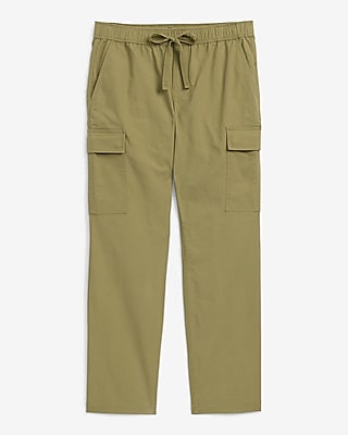 Drawstring Elastic Waist Cargo Pant