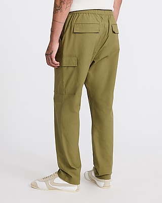 Drawstring Elastic Waist Cargo Pant