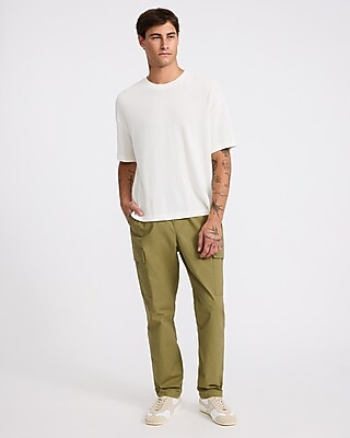 Drawstring Elastic Waist Cargo Pant
