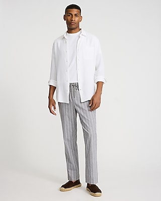 Cotton Stretch Drawstring Elastic Waist Pant