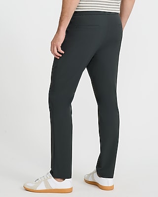 Slim Drawstring Elastic Waist Everyday Performance Pant