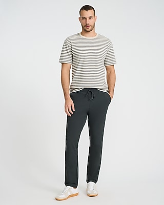 Slim Drawstring Elastic Waist Everyday Performance Pant