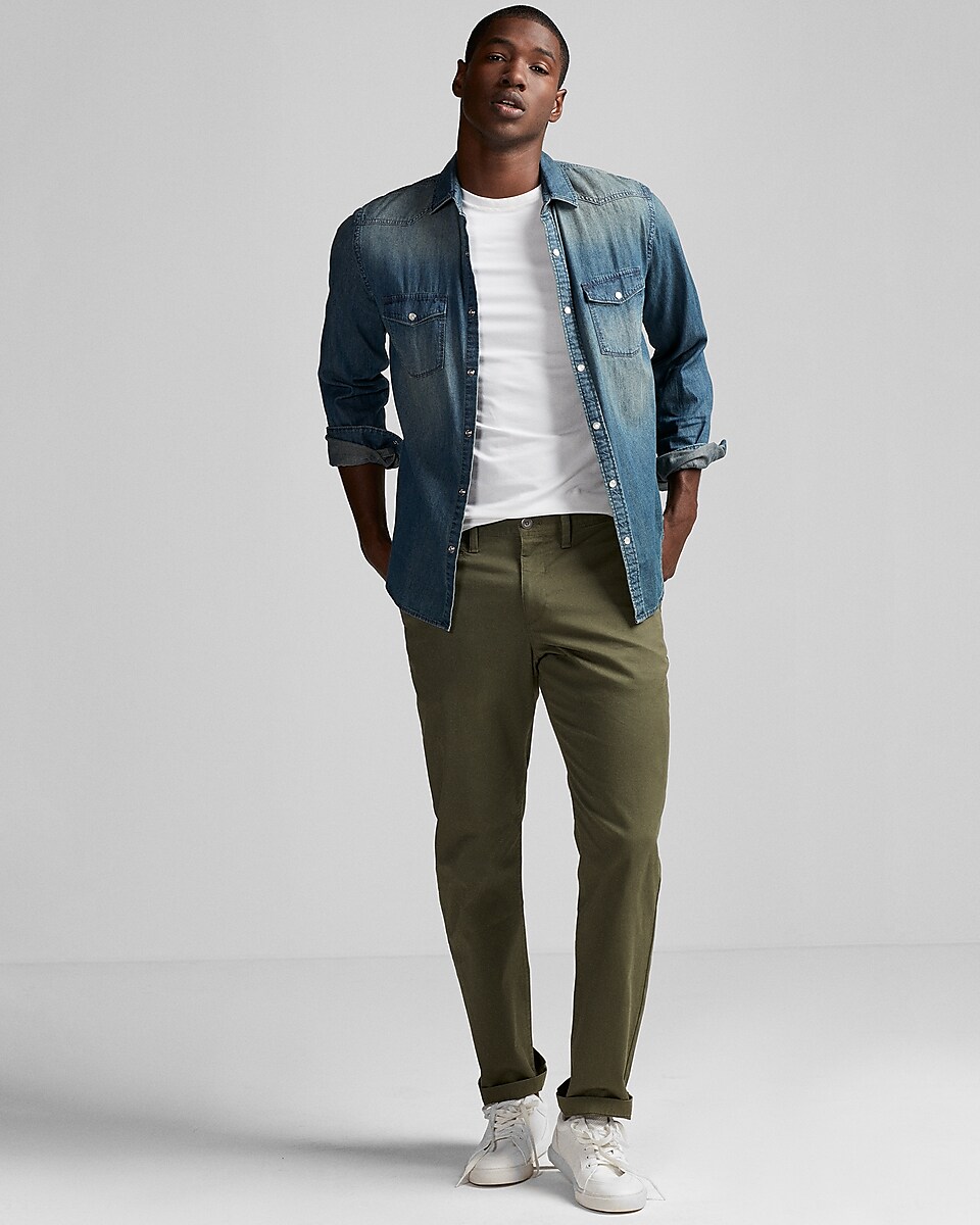 Classic Fit Stretch Chino Pant | Express