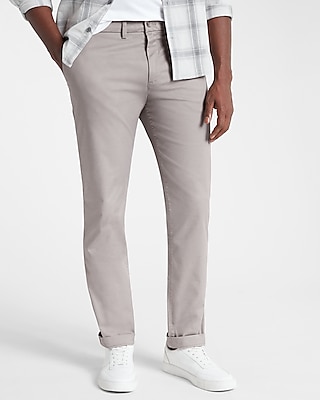 mens slim grey chinos