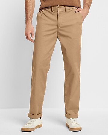 Men's Straight Leg Chinos - Classic Fit Chinos Express