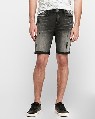 express jean shorts mens