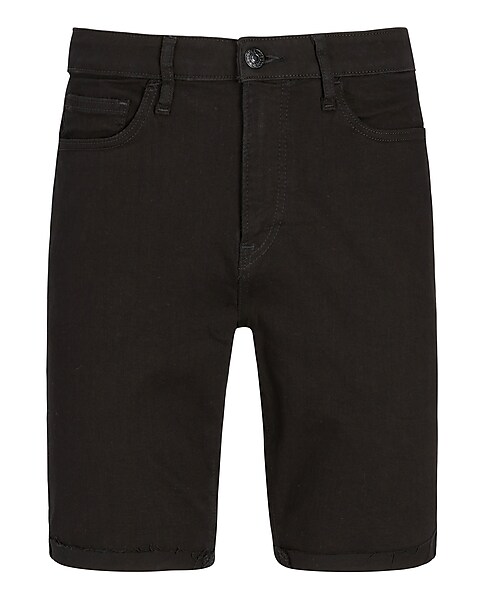 Black Cuffed Shorts