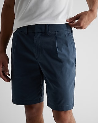 ASPESI pleated chino shorts - Blue