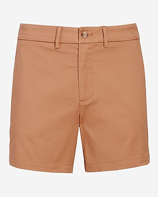 Solid 6" Hyper Stretch Chino Shorts