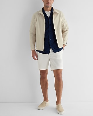 Solid 7" Hyper Stretch Elastic Waist Shorts