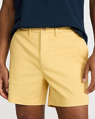 6" Comfort Waist Hyper Stretch Chino Shorts