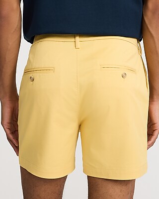 6" Comfort Waist Hyper Stretch Chino Shorts