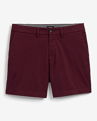 6" Comfort Waist Hyper Stretch Slim Chino Shorts