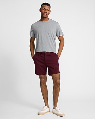 6" Comfort Waist Hyper Stretch Slim Chino Shorts