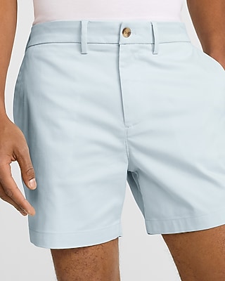 6" Comfort Waist Hyper Stretch Slim Chino Shorts