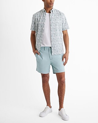 6" Comfort Waist Hyper Stretch Slim Chino Shorts
