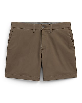 6" Comfort Waist Hyper Stretch Slim Chino Shorts