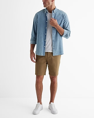8" Comfort Waist Hyper Stretch Chino Shorts