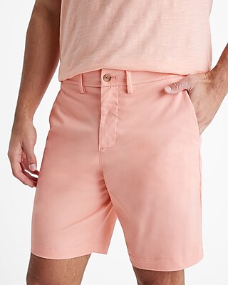 8" Comfort Waist Hyper Stretch Slim Chino Shorts - image 2
