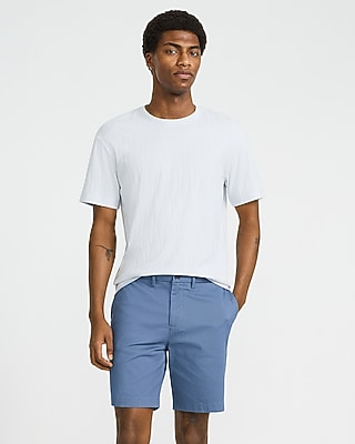 8" Comfort Waist Hyper Stretch Slim Chino Shorts in Pecan - image 5