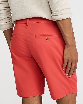 8" Comfort Waist Hyper Stretch Slim Chino Shorts