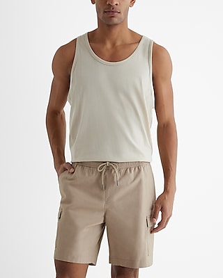 6" Elastic Waist Cargo Shorts