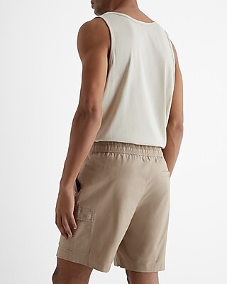6" Elastic Waist Cargo Shorts